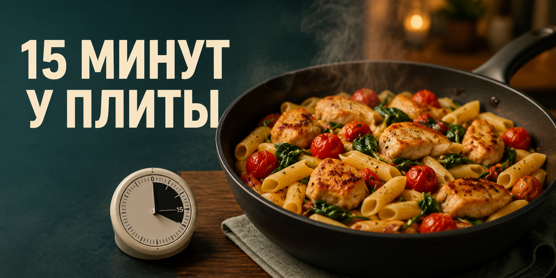 Что приготовить быстро после работы: 5 ужинов с активной готовкой не дольше 15 минут?