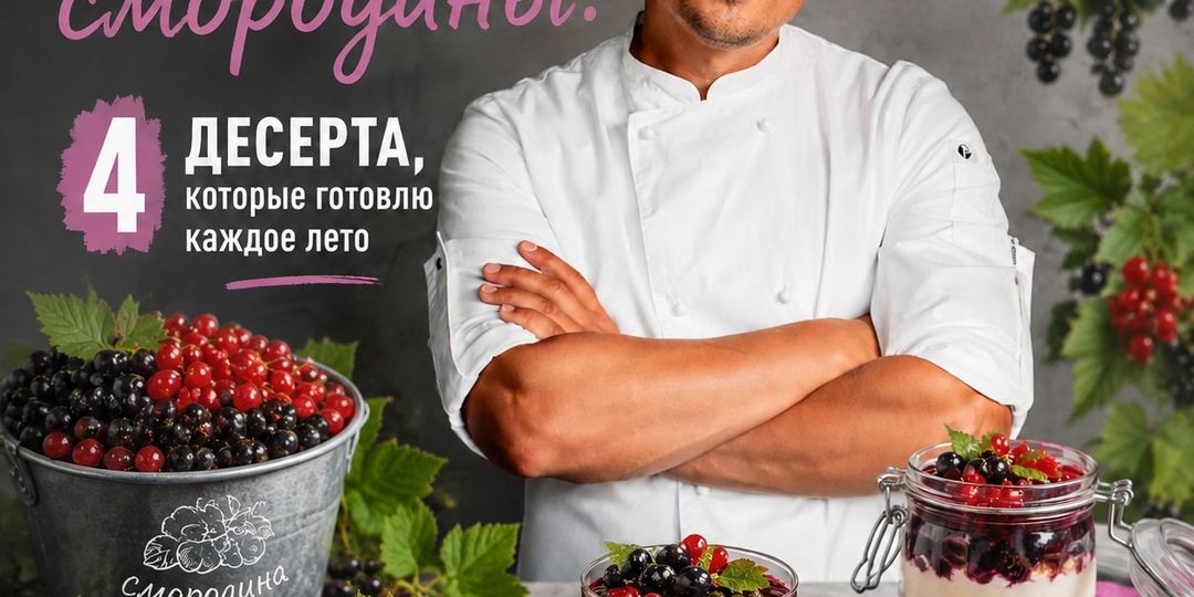 Куда деть ведро смородины: 4 десерта из чёрной и красной ягоды, которые готовлю каждое лето