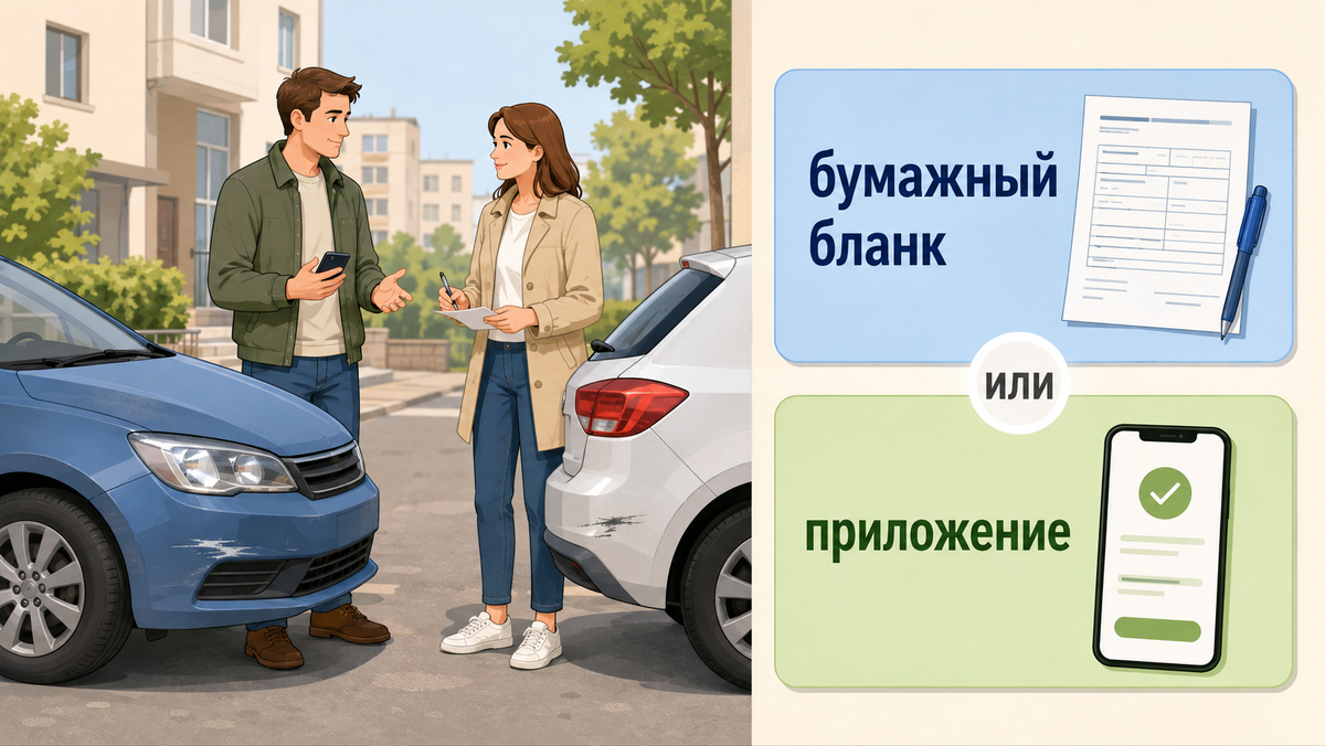 Европротокол после ДТП: когда максимум 400, 200 или 100 тысяч и нужен ли бумажный бланк