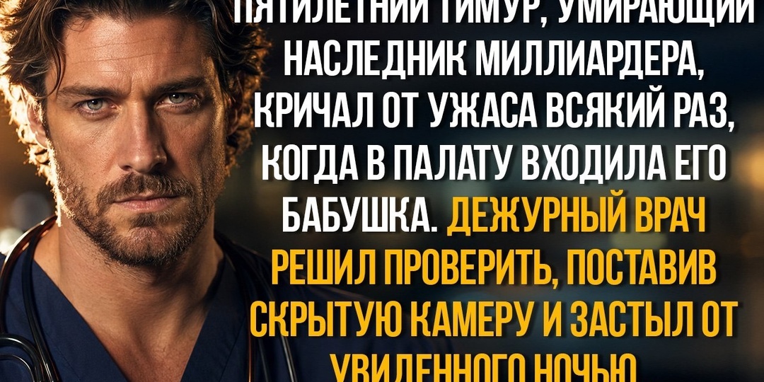 Ночью врач увидел, что бабушка делает с умирающим мальчиком. И принял решение, которое понесёт в себе до конца жизни
