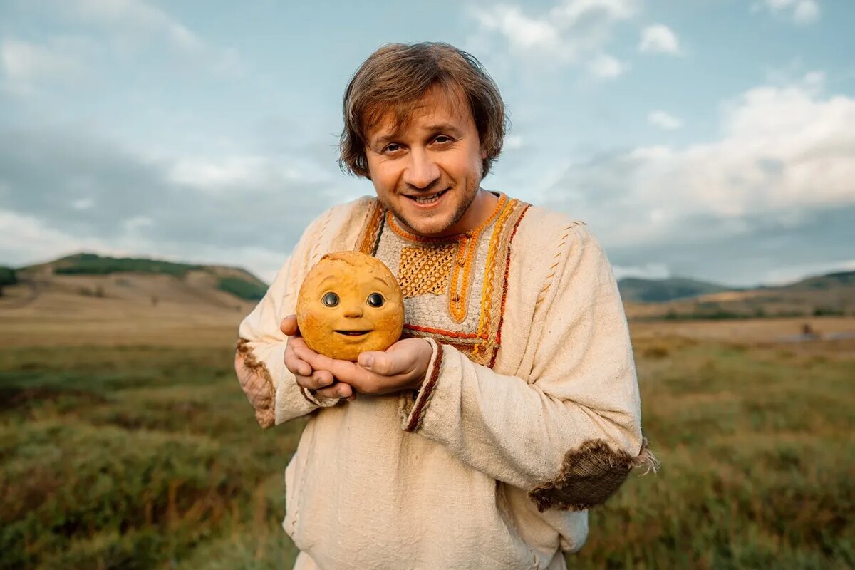 Дмитрий Журавлев на съемках фильма «Последний богатырь. Колобок»