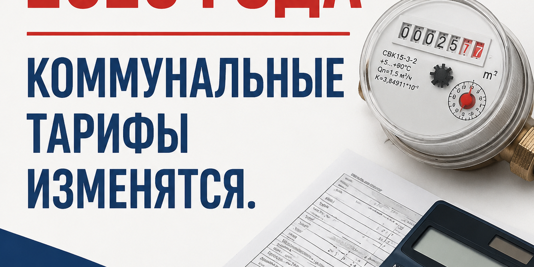 С 1 ОКТЯБРЯ 2026 ГОДА КОММУНАЛЬНЫЕ ТАРИФЫ ИЗМЕНЯТСЯ.