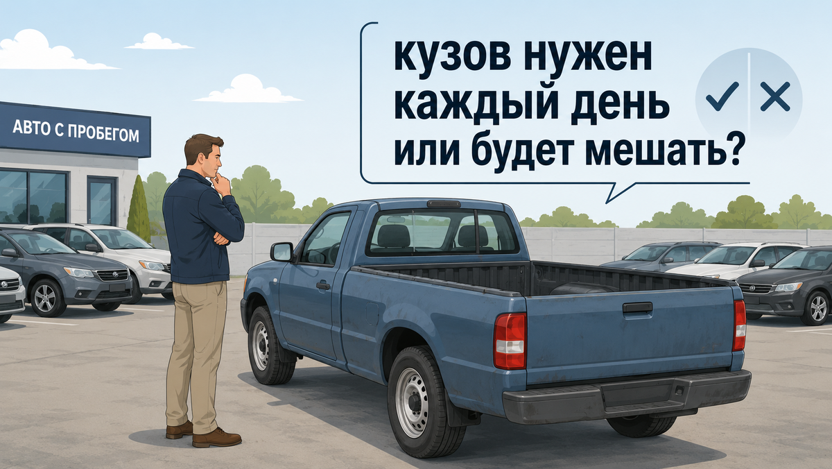 Подержанные пикапы покупают всё чаще: кому открытый кузов полезен каждый день, а кому будет только мешать