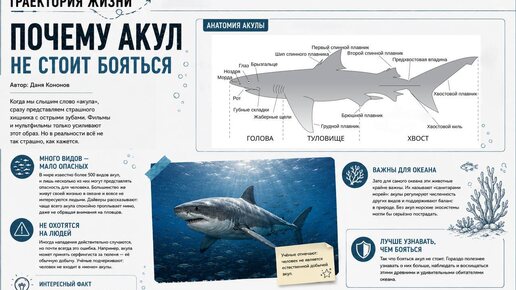 Почему акул не стоит бояться
