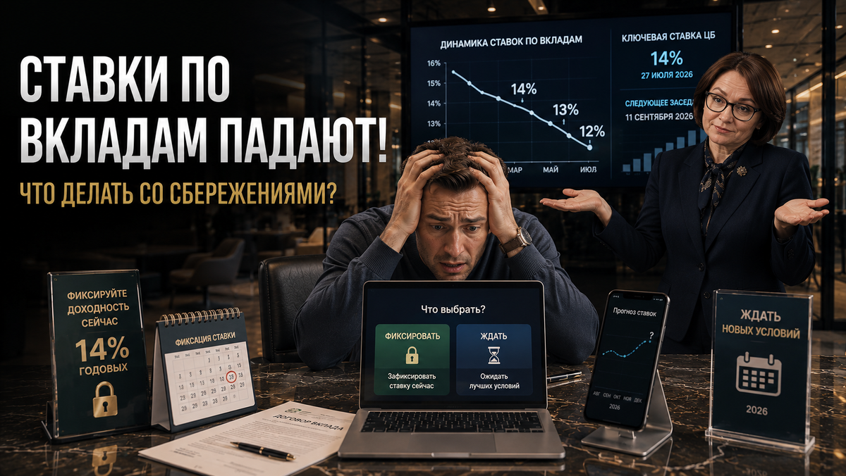 Высокие ставки по вкладам исчезают: стоит ли сейчас фиксировать доходность?