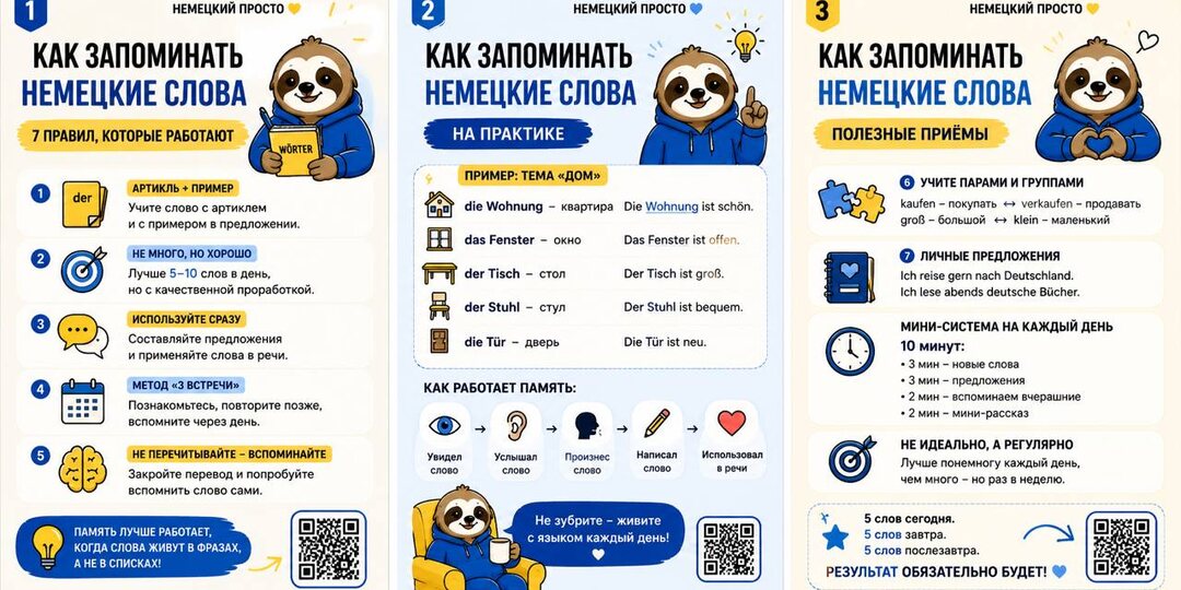 Как учить немецкие слова, чтобы действительно их запоминать: 7 способов, которые работают