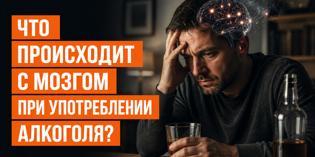 Что происходит с мозгом при употреблении алкоголя?