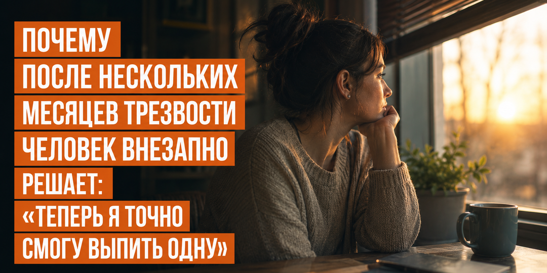 Почему после нескольких месяцев трезвости человек внезапно решает: «Теперь я точно смогу выпить одну»