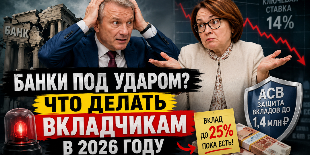 Проблемы банковского сектора усиливаются: что делать владельцам вкладов в 2026 году