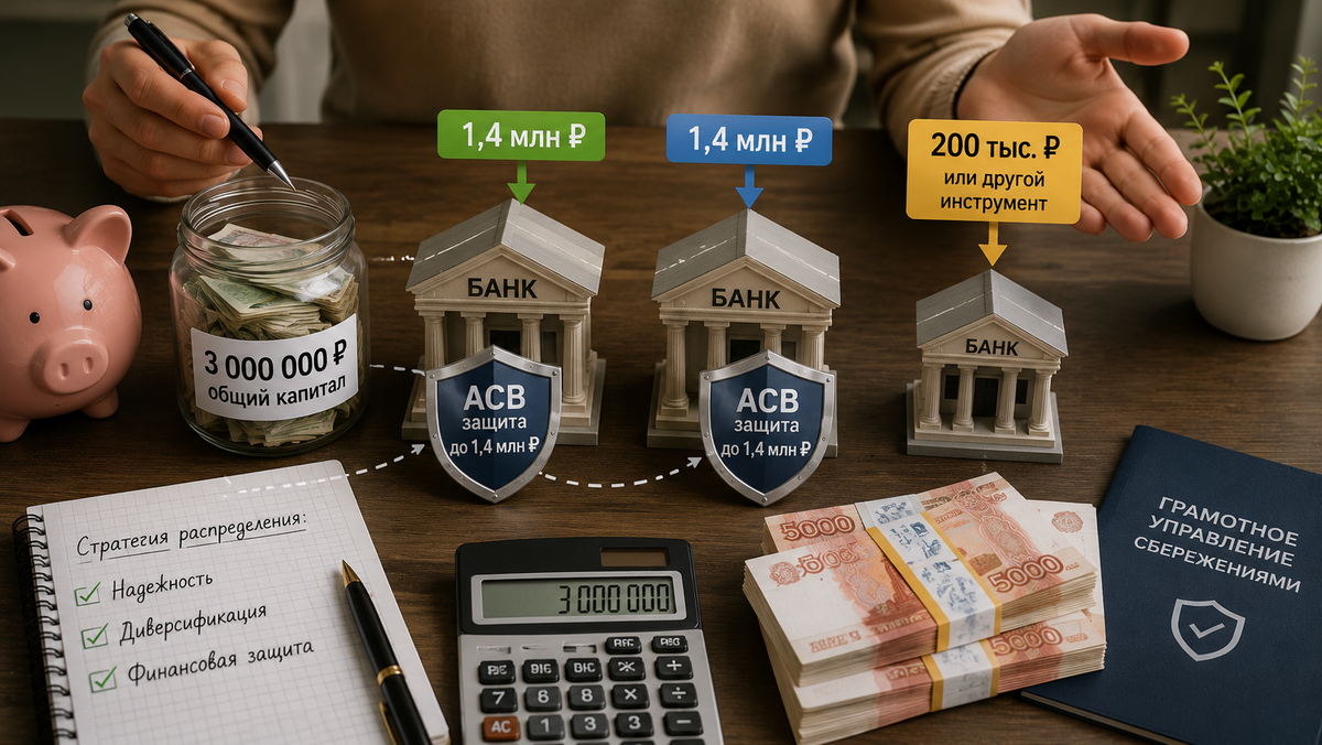 Как распределить деньги, если накоплено больше 1,4 млн рублей?