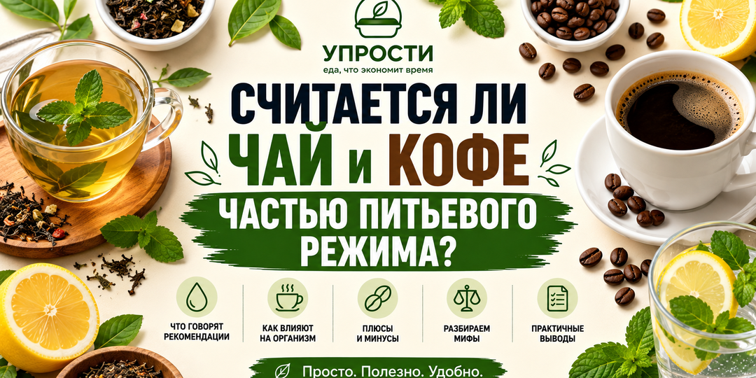 Считаются ли чай и кофе частью питьевого режима? Нужно ли запивать кофе водой