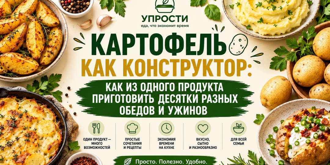 Картофель как конструктор: как из одного продукта приготовить десятки разных обедов и ужинов