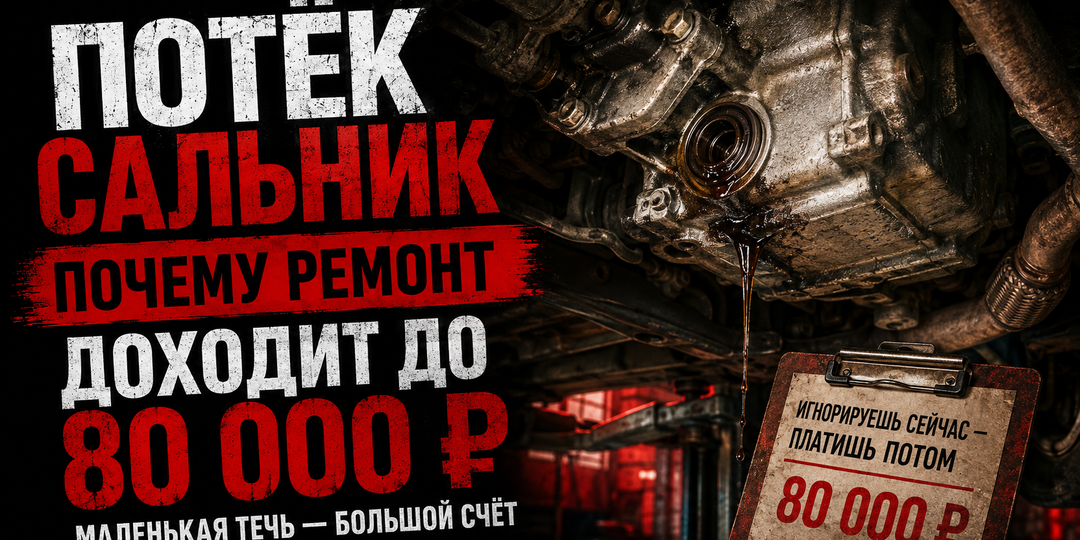Потёк сальник. Почему ремонт доходит до 80 000 ₽