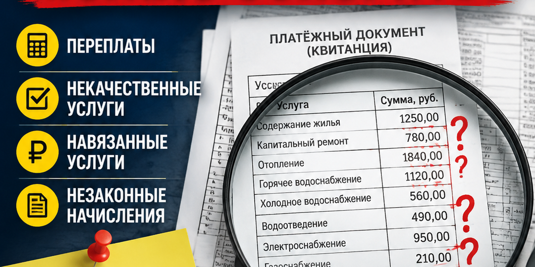 Какие строки в квитанции можно оспорить