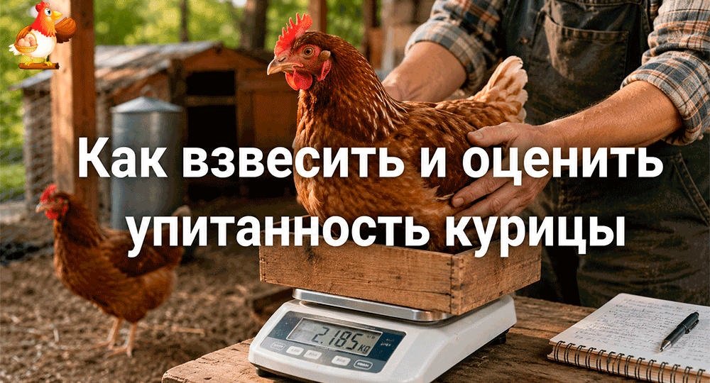 Курица исчезает под перьями – как правильно её взвесить, проверить киль и вовремя заметить опасное похудение