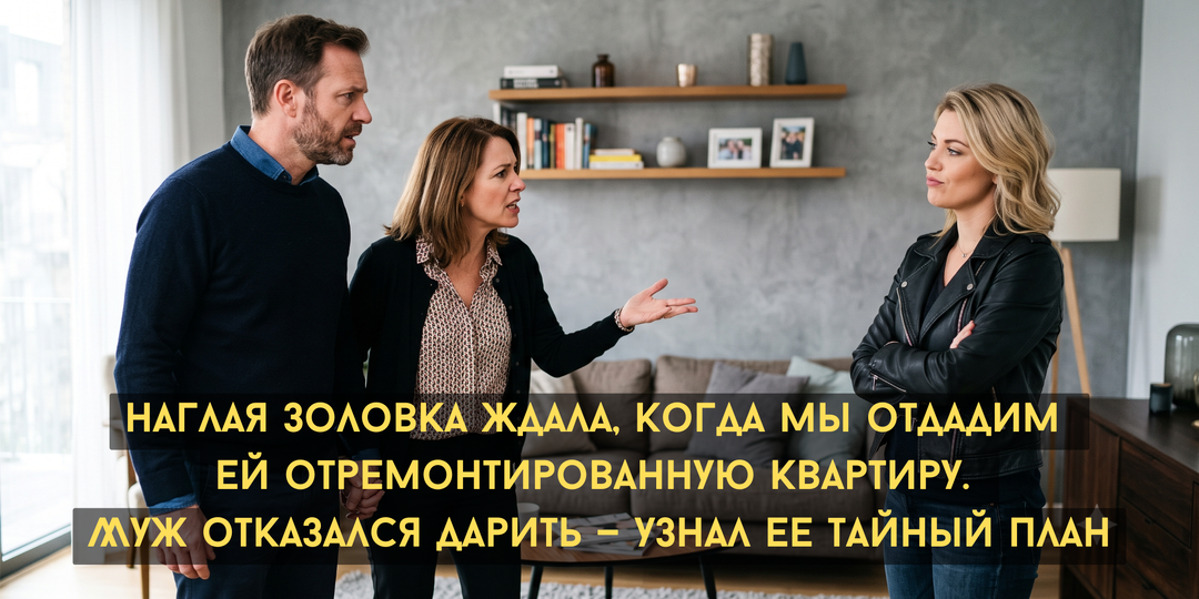 Наглая золовка ждала, когда мы отдадим ей отремонтированную квартиру. Муж отказался дарить — узнал ее тайный план