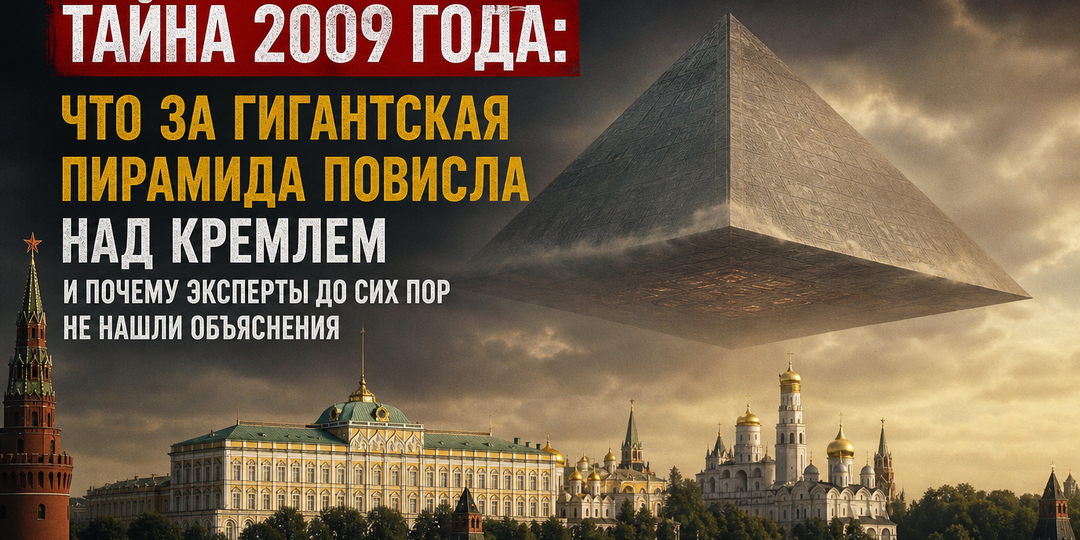 Тайна 2009 года: Что за гигантская пирамида повисла над Кремлем и почему эксперты до сих пор не нашли объяснения