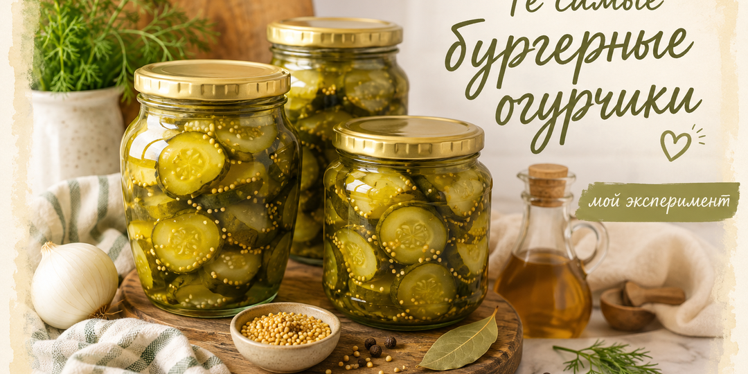 Те самые бургерные огурчики: мой эксперимент