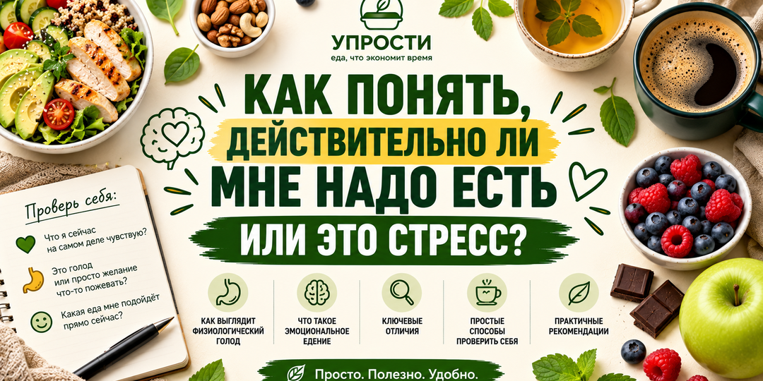 Я действительно голоден или просто хочу что-нибудь съесть? Как научиться различать эти состояния