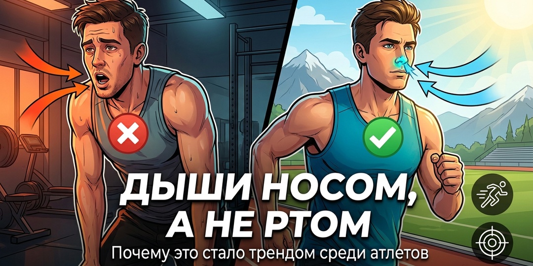 Дыши носом, а не ртом: почему это стало трендом среди атлетов