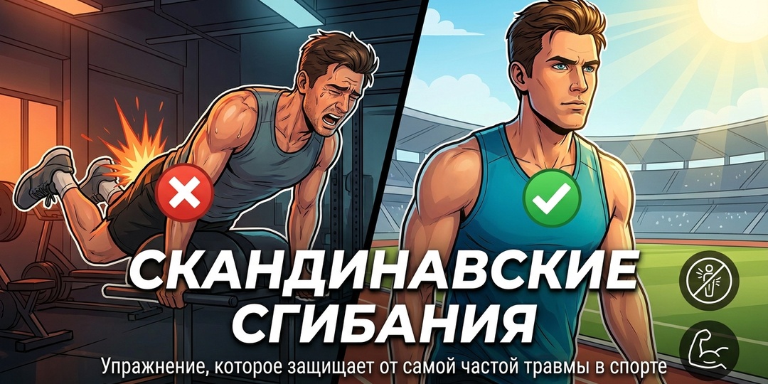 Скандинавские сгибания: упражнение, которое защищает от самой частой травмы в спорте