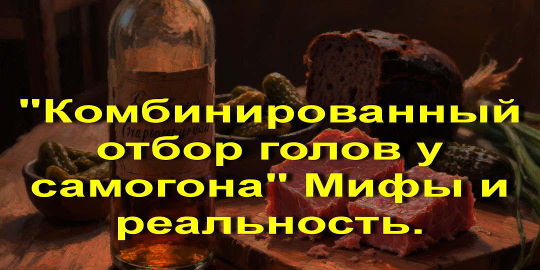 "Комбинированный отбор голов у самогона" Мифы и реальность.