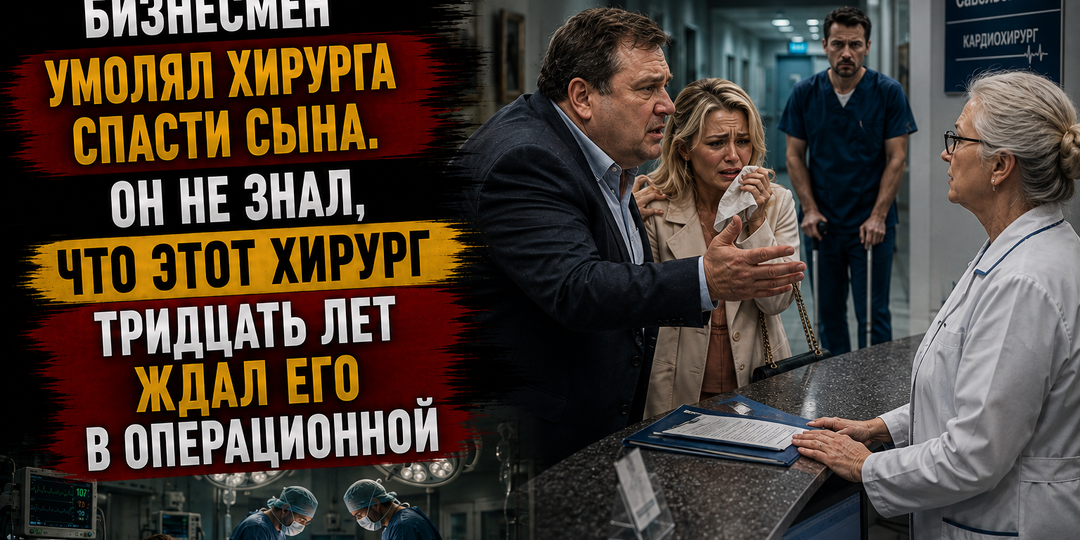 Богатый бизнесмен умолял хирурга спасти сына. Он не знал, что этот врач много лет ждал его в операционной