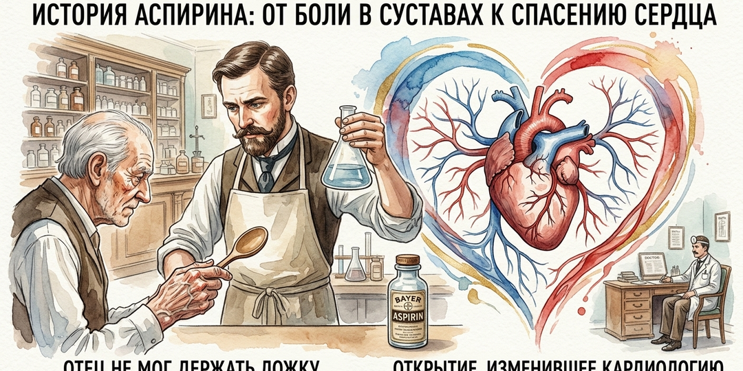 Аспирин: как обезболивающее стало лекарством для сердца