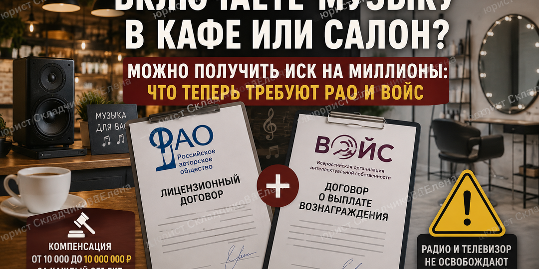 Включаете музыку в кафе или салоне красоты? Почему за обычное радио тоже могут потребовать деньги