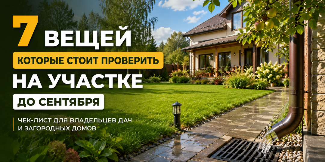 7 вещей, которые стоит проверить на участке до сентября
