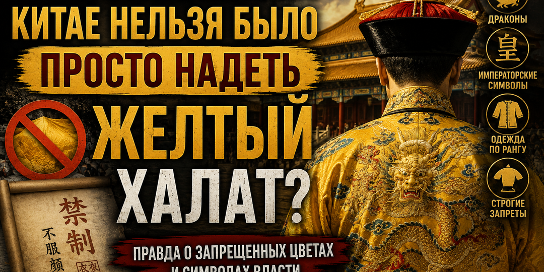 Почему в Китае нельзя было просто надеть желтый халат? Правда о запрещенных цветах