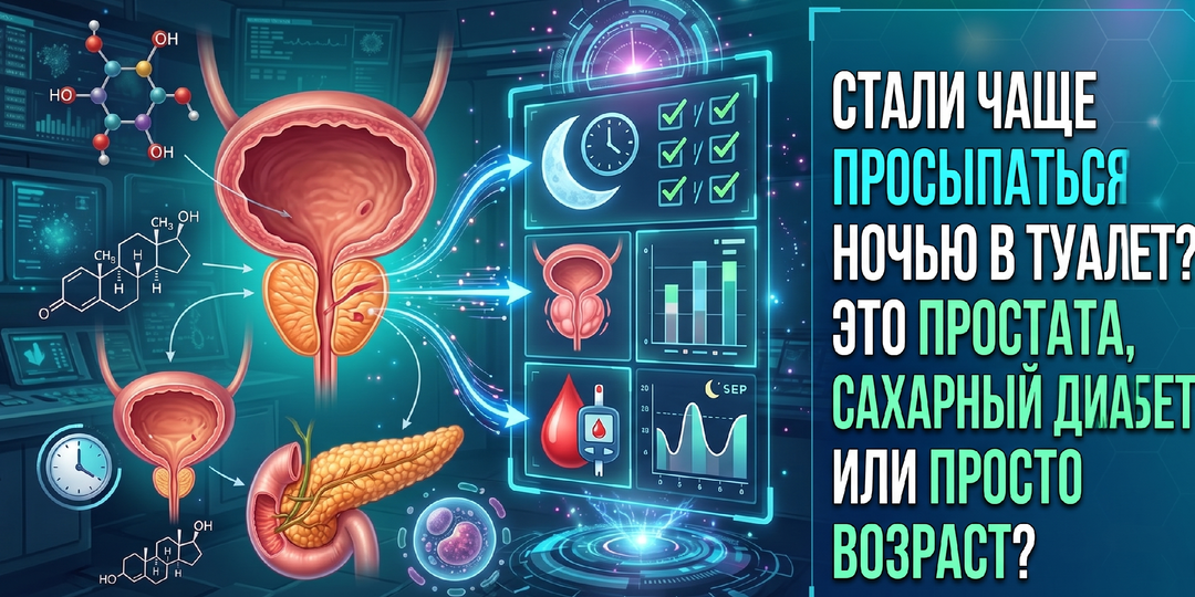 Стали чаще просыпаться ночью в туалет? Это простата, сахарный диабет или просто возраст? 🌙