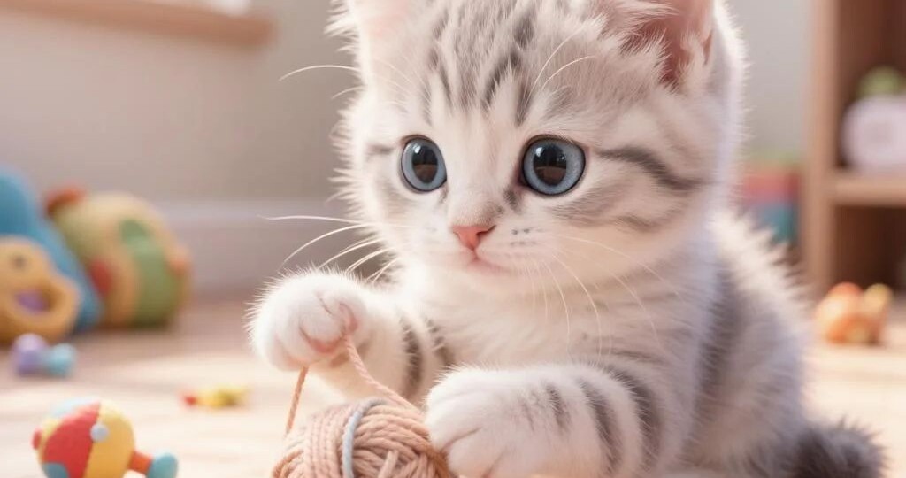 Не спящий котенок