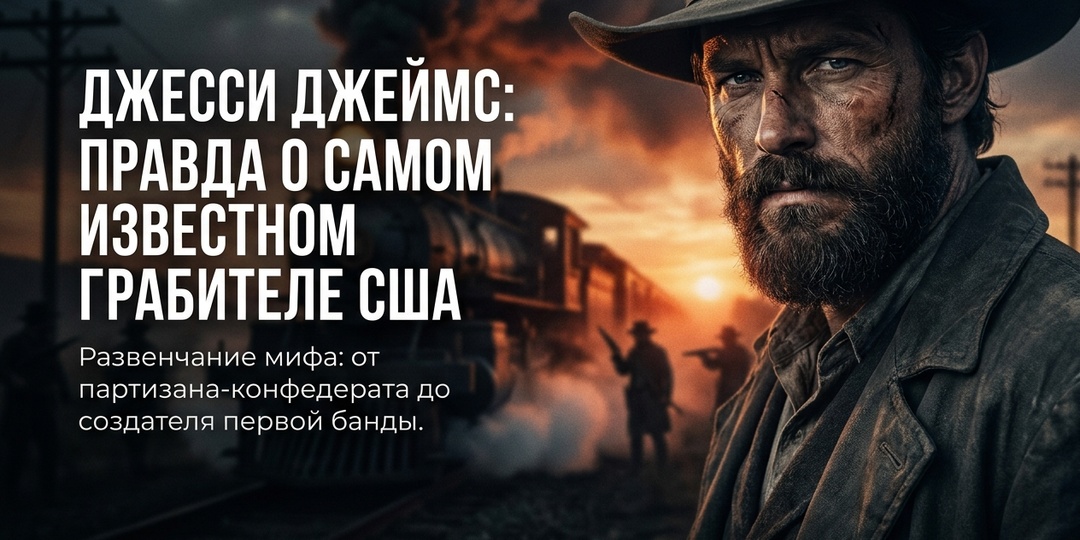 Джесси Джеймс без Голливуда: как на самом деле работала банда Дикого Запада