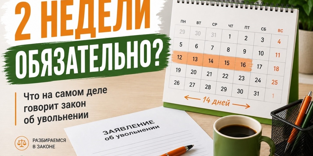 Обязательно ли отрабатывать 2 недели при увольнении? Что на самом деле требует закон