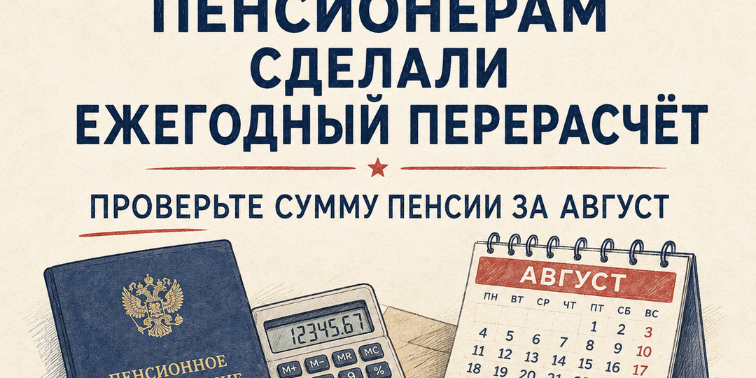Пенсионеры, работали в 2025 году? Проверьте свою августовскую пенсию