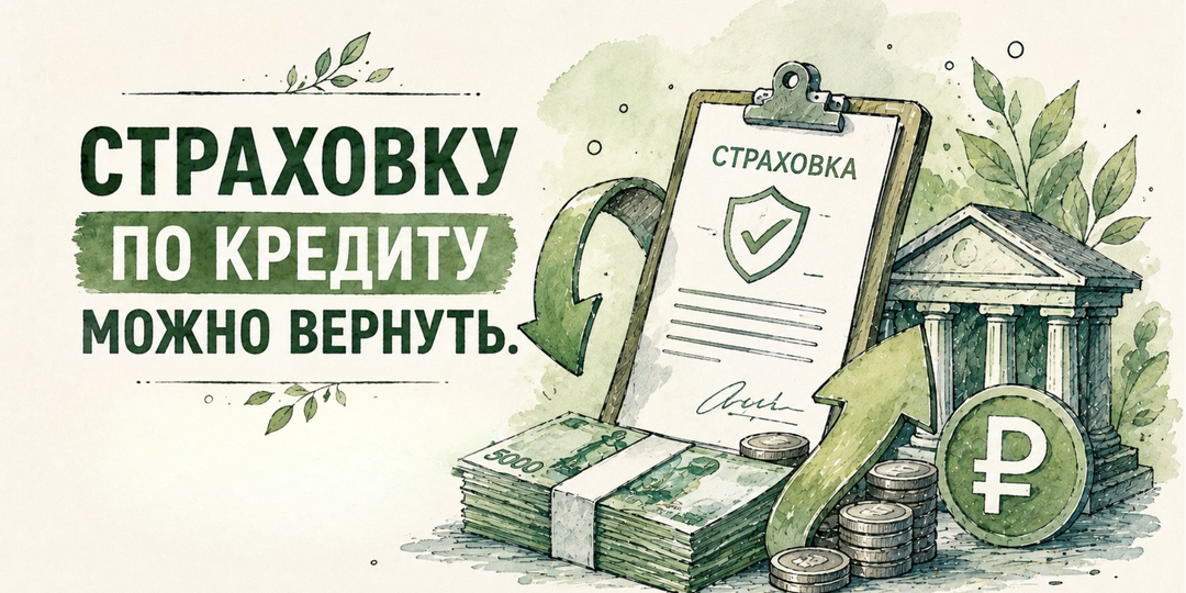 Страховку по кредиту можно вернуть. Многие об этом даже не знают