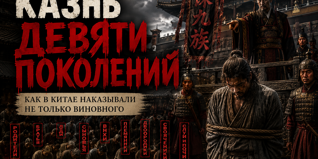 За преступление одного человека уничтожали весь род? Правда о «казни девяти поколений» в Китае