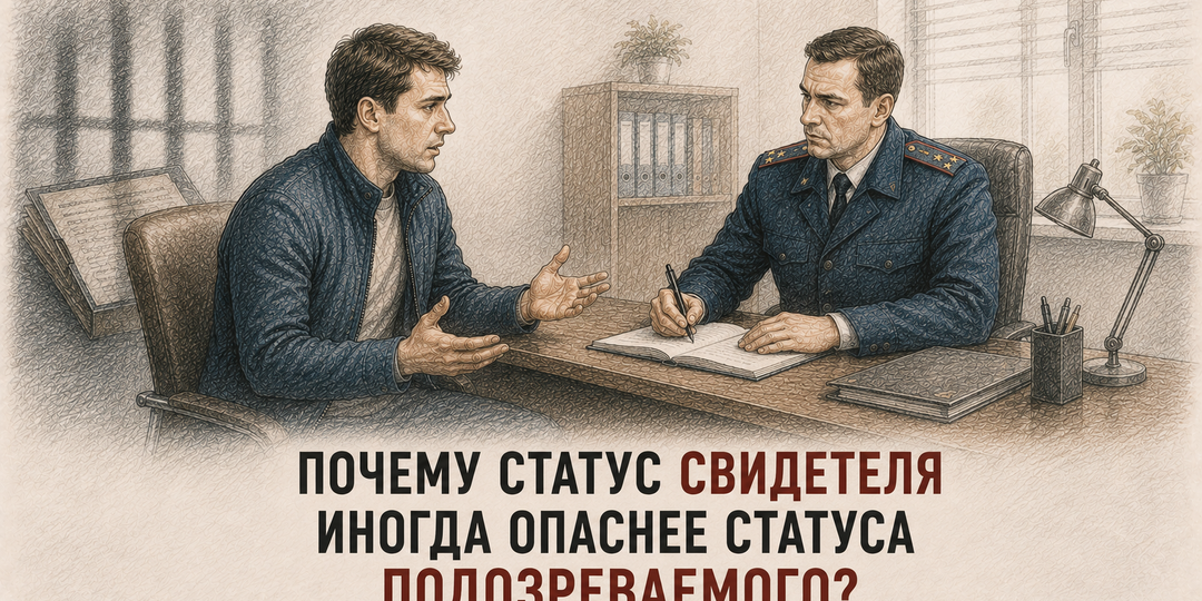 Почему статус свидетеля иногда опаснее статуса подозреваемого?