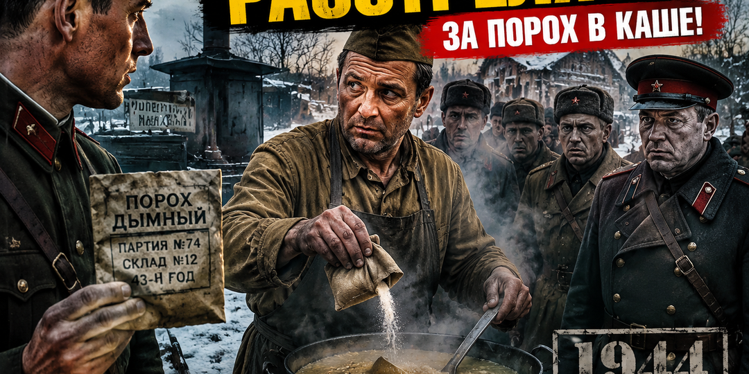 СМЕРШ пришёл за поваром ночью: в котле нашли порох, но правда оказалась невероятнее обвинения