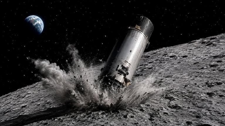 SpaceX разбила ракету о Луну: человечество начало мусорить даже там