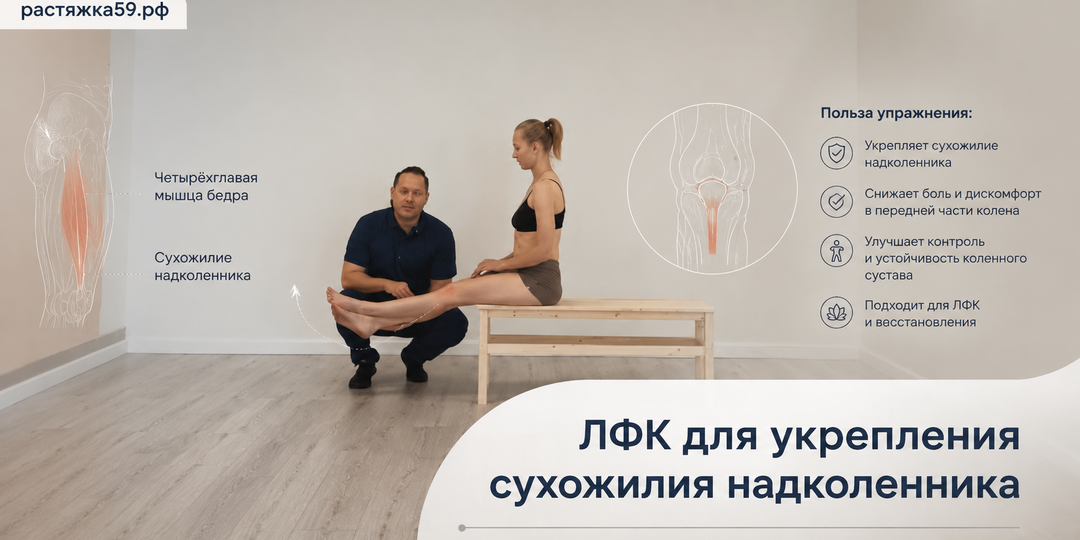 Упражнения для укрепления сухожилия надколенника: ежедневный комплекс