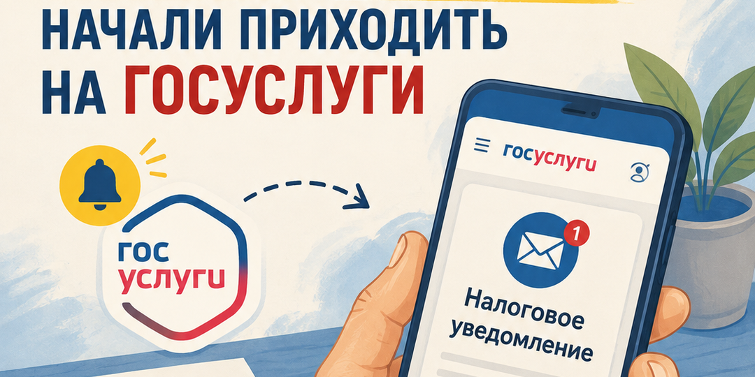 С 1 АВГУСТА НАЛОГОВЫЕ УВЕДОМЛЕНИЯ НАЧАЛИ ПРИХОДИТЬ НА ГОСУСЛУГИ.