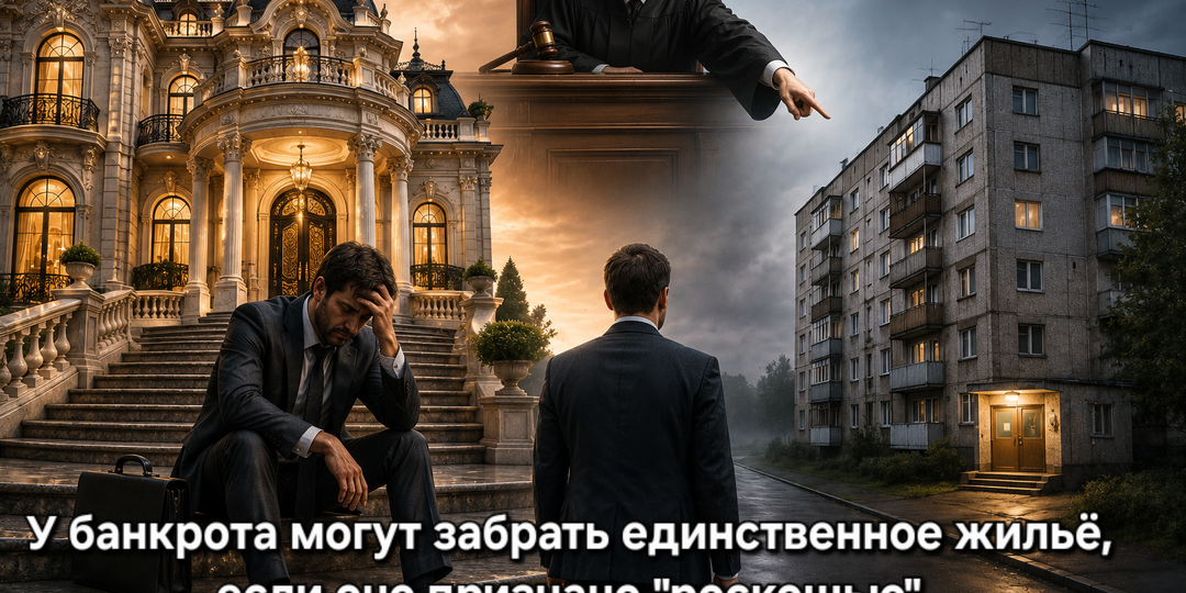 У банкрота могут забрать единственное жильё, если оно признано роскошью