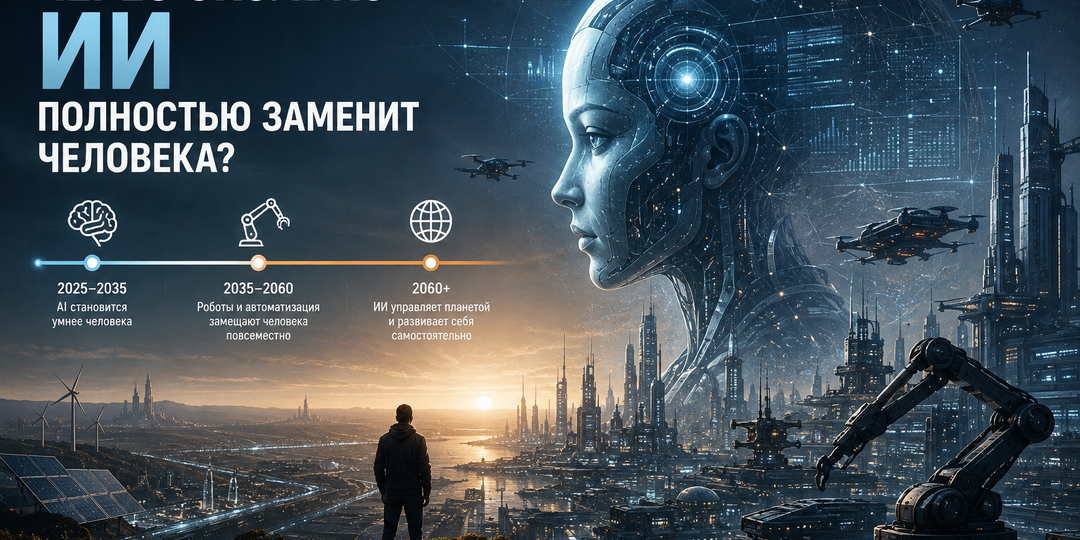 Через сколько ИИ полностью заменит человека?
