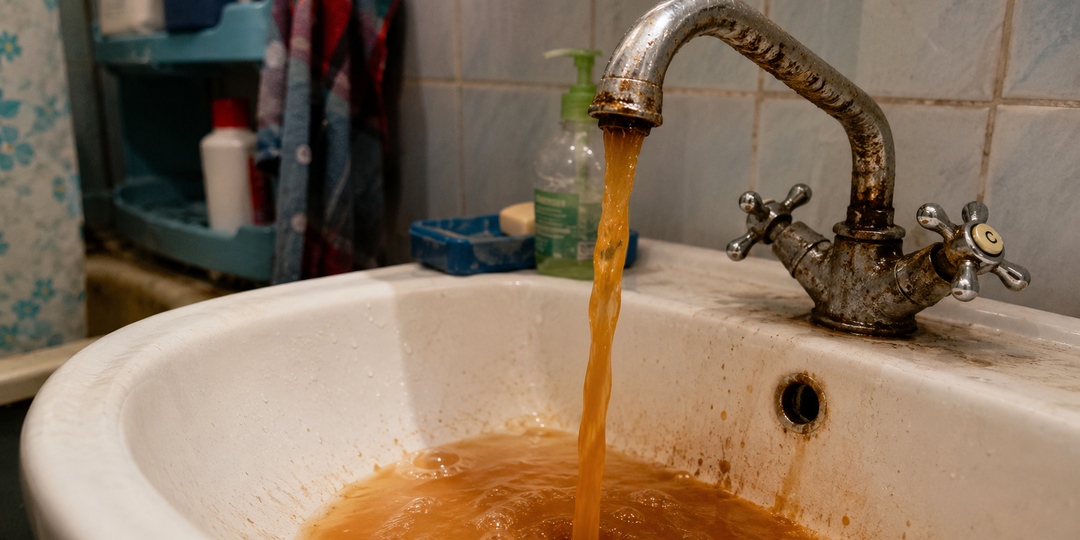 Из крана идёт ржавая вода: какие анализы и акты нужны для перерасчёта