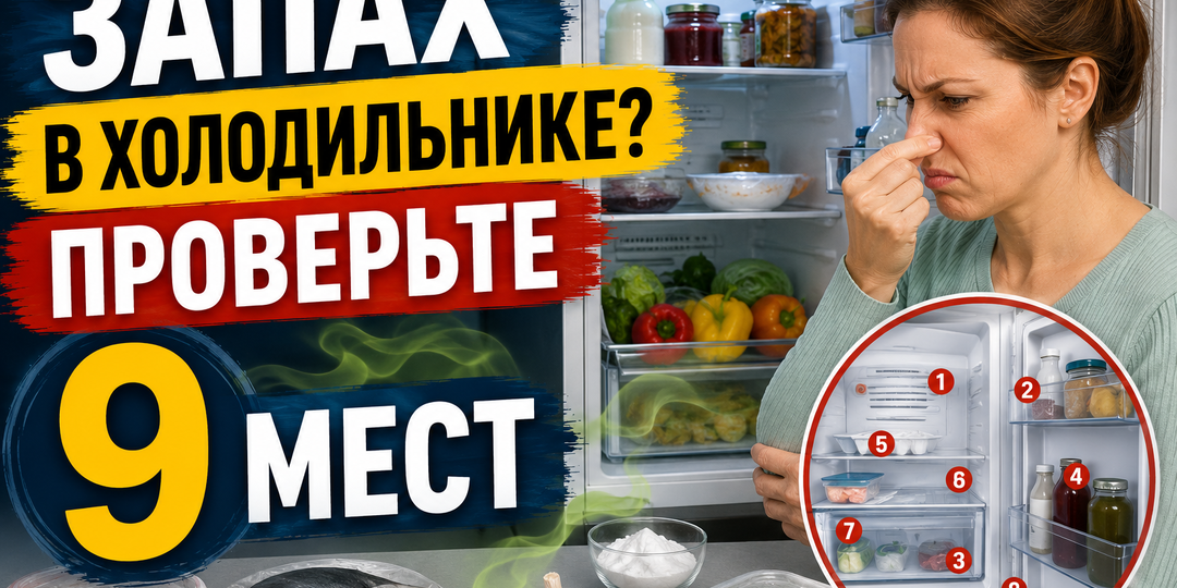 Холодильник пахнет даже после уборки? Проверьте 9 скрытых мест