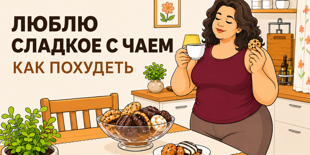 Не могу пить чай без сладкого и поэтому не худею. Вот что поможет