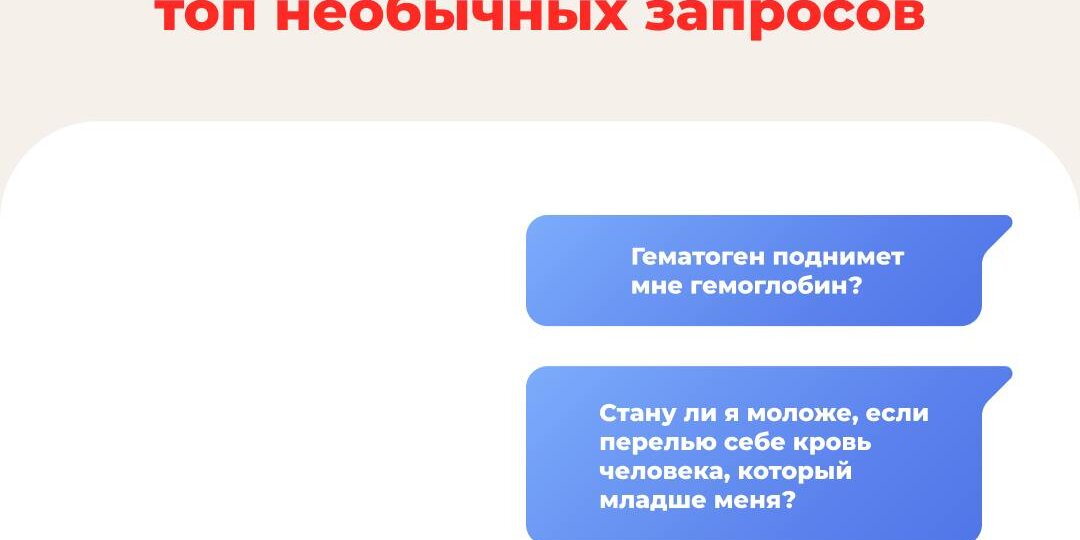 Что вы гуглите о крови? А о донации