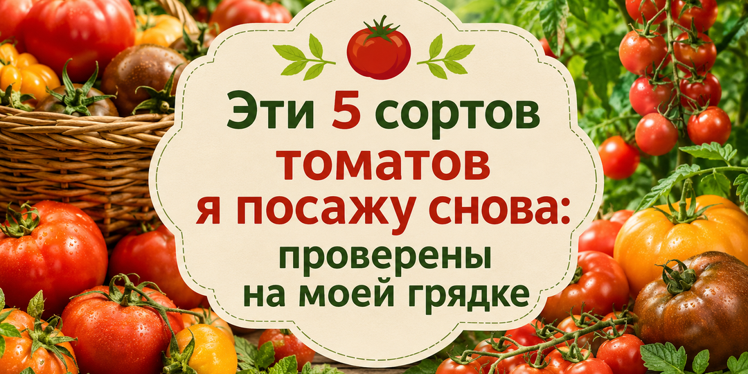 🍅 5 сортов помидоров, которые я точно посажу в следующем году: проверила сама и больше не экспериментирую